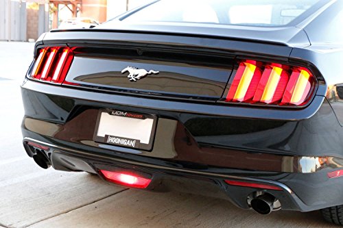 iJDMTOY (1) 28-SMD Red/White LED Bulbs For 2015-up Ford Mustang, 2011-2014 Chevy Volt As Rear Fog Light, Backup Reverse Light