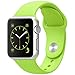 For Apple Watch Band,Goodidus Soft Silicone Fitness Replacement Sport Band for Apple Watch L Size(Green 42MM)