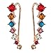 Ear Crawler Earrings Climbers Ear Cuff Pin Vine Wrap Stud 7 Star CZ Crystal Rhinestone Charm Hook Jewelry