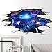 Woaills Wall Mural, Floor Wall Stickers 3d Removable Ceiling Wallpaper Decals Decoration for Room Stair Nursery (Blue D)