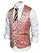 Coofandy Men Formal U Neck Double Breasted Dress Waistcoat Vests