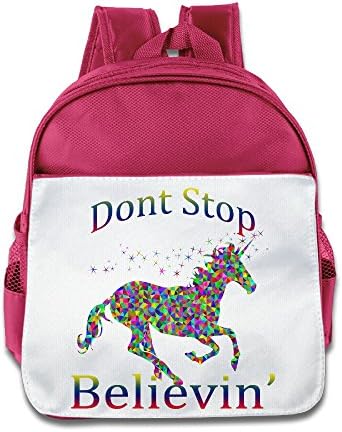 Quasi Dont Stop Believin Unicorn 3 Cartoon Custom Children Kids Girls Boys Baby School Bags Book Bags Backpack