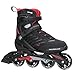 Rollerblade Zetrablade Skate - 4x80mm/84A Wheels - SG 5 Performance Bearings - Black/Red - US Men's 9 (27.0)