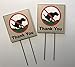 Oakley Graphics 2 Signs, No Pooping, Dog Poop Yard Sign, Thank You (Original (6