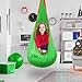 Sorbus® Kids Pod Swing Chair Nook - Hanging Seat Hammock Nest for Indoor and Outdoor Use – Great for Children, All Accessories Included (Nook Orange)