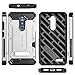 ZTE ZMAX PRO/ZTE Blade X Max Case, Evocel [Explorer Series Pro] Dual Layer Credit Card Case with Magnetic Kickstand for ZTE ZMAX PRO (Z981) / ZTE Blade X Max (Z983), Silver