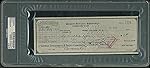 Thomas Edison Autographed 3x8.5 1929 Botanic Research Corporation Check PSA Slabbed