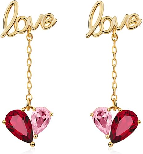 Amazon ピアス レディ一ス 大人 人気 18金 可愛い ハート 揺れる シルバ 925 金属アレルギー対応 Ladar 結婚式 花嫁 ジュエリー ギフトbox付き ネックレス 通販