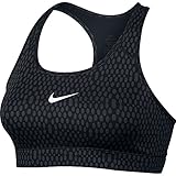 Nike Womens Victory Compression Mirror Mesh Sports Bra White/Black