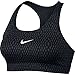 Nike Womens Victory Compression Mirror Mesh Sports Bra White/Black