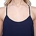 Letitia Women's Fashion Lace Hem Tanks and Cami (M,Navy)