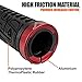 BV Bike Handlebar Grips, Double Lock-on Bicycle Grip Handle Bar End Holding Locking Grips, for MTB, BMX, Mountain, Downhill, Folding Bike (Red)
