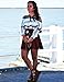 Verdusa Women's Spaghetti Halter Off The Shoulder Blouse Long Sleeve Shirt Tops