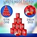 Ideas In Life Bean Bag Toss Game for Kids or Adults Set - Perfect Birthday Party Carnival Games for Kids - 3 Small BeanBag for Tossing and 10 Cans for Circus Games