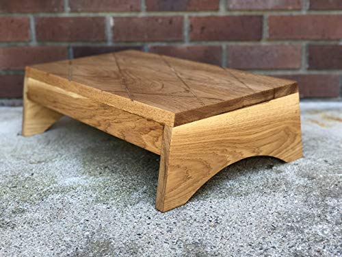 Wood Step Stool, Footstool by CW Furniture, Large, Handicap, Choose Finish, Wooden, Bed, Grandma Gift, Grandpa Gift, Custom - Thumbnail 4
