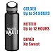 Water Vault K2 Hydro Stainless Steel Insulated Water Bottle, Double Wall Vacuum Thermos Flask – 40 oz. Wide Mouth, Matte Black