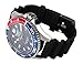AVIATOR Special Ops Diver Watch - Divers Waterproof WR 200m Wristwatch - Army Military Paratroopers Blue Navy Dial Red Bezel Analog Quartz