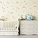 Unicorn Rainbow Star Heart Wall Decal,Removable Vinyl Wall Stickers for Baby Kids Boys Girls Bedroom Nursery Decor(A13) (Dumb Gold)