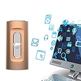iPhone iPad Lightning Flash Drive 64 GB, GUORUI 3 in 1 USB 3.0 Memory Stick Adapter Expansion for Apple IOS Android Computers