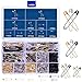 490 Pieces 7 Sizes Heavy Duty Safety Pins Assorted Durable, Large Strong Safety Pins Gold Silver Black 19mm - 54mm for Home Office Use Art Craft Sewing Jewelry Making