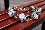 Cinderella's Shop® Bridal Flower Crown Floral Crown Wedding Wreath Boho Garland
