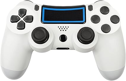 Amazon プレイステーション4用ワイヤレスコントローラー プロフェッショナルps4ゲームパッド 内蔵スピーカー マルチタッチクリック可能なタッチパッド Ps4 Pc Windows Iphone Android用 ホワイト Bonadget パソコン 周辺機器 通販