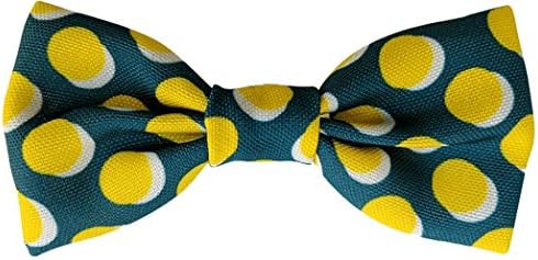 Bow Tie for Dogs - Made of Soft Polyester for Comfort and Style - Easy On/Off and Attaches to All Collars (Collar Not Included) - Machine Washable and Easy to Clean (Regular, Lemons)