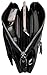 YALUXE Women's Leather Smartphone Wristlet Crossbody Clutch with RFID Blocking Card Slots Black