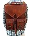 Satchel And Fable Vintage Leather Backpack Laptop Messenger Bag Rucksack for Men Women