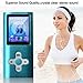 Lonve MP3 Player MP4 Player 16GB Portable Media Music Player with FM Radio Voice Recorder Supporting MP3 WMA WAV Perfect for Kids Sports Blue