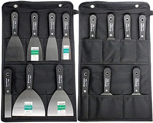 Fushida 7 Pieces of Putty Knives with Storage Case, Sturdy Wall Scrapers, Durable Paint Scraper Set, Expert Filling Knife