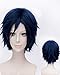 Short Ao no Exorcist -Okumura Rin Dark Blue Anime Cosplay wig COS-212A by HY