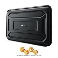 Protective Laptop Case: 13-13.3 Inch Computer Carrying Sleeve for 2018 New MacBook Air, Pro, Microsoft Surface or Chromebook - Padded, Waterproof and Shockproof Hard Lap Top Cover Cases - Black