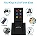 Whew Key Finder, Wireless Key Tracker Key Locator with Loud Beeping Sound, RF Item Tracker Locator Device with 1 Transmitter, 6 Receivers for Finding Keys,Car Keys,TV Remote, Wallet,Phone,Pets Dog Cat