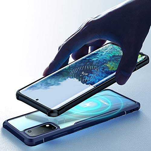 Amozo Shockproof Transparent Bumper 360 Degree Camera Protection Case Cover for Samsung Galaxy M31