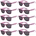 Got Shades Wholesale Bulk Unisex 80's Retro 100% UV Sunglasses for Adults - 10 Pack - w/Flex Hinges