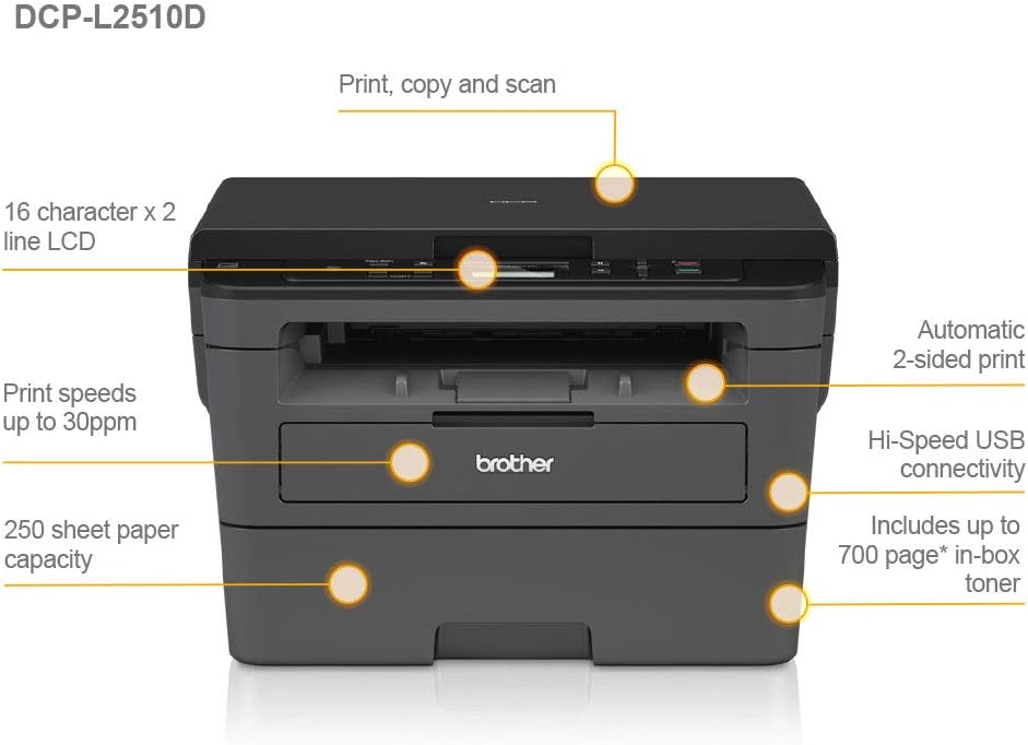 dcp l2510d printer