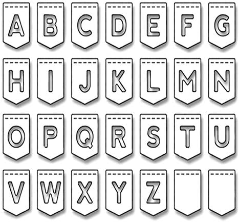 English Lettre de lalphabet de coupe Dies Coupe Pochoir pour album
