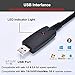OTraki USB Guitar Cable 1/4 inch TS to USB 2.0 Interface Male 10ft Electric Bass Instrument Cord 6.35mm Studio Audio Connect Cables for Music Recording Editing - Not Compatible Any Games