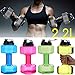 Lilyy 2.2L Big Capacity PETG Eco-Friendly Cup Dumbbell Shape Drinking Water Bottles Kettle Personalized Bottle (Pink)