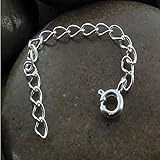 Necklace Bracelet Chain Extender ~ PACK OF TWO (2) ~ .925 sterling-silver ~ 3 inch Length