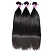YAEONS Hair Brazilian Straight Hair 3 Bundles Grade 6A Unprocessed Virgin Straight Human Hair Weave