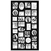 Adeco [PF9105] Decorative Black Wood Wall Hanging Collage Picture Photo Frame, 29 Openings, Various Sizes between 3.25x2.75