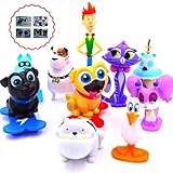 Puppy Dog Pals 12pcs Toy Cake Topper Figures Set | Bonus Sticker Card Included ToysoutletUSA