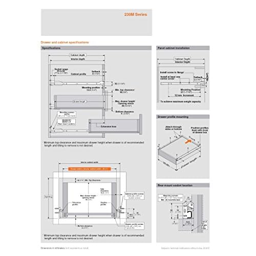80 Off Blum 230m5500 Standard Drawer Runners For 22 Drawer White