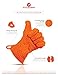 Barbecue Grilling Cooking Gloves - Heat Resistant Silicone BBQ Accessories - Waterproof Grill & Kitchen Tools for Men & Women -Double as Pot Holders & Oven Mitts -w/ Bonus Basting Brush
