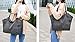 Mfeo Women's Canvas Large Capacity Tote Shoulder Work Bag Handbags Satchel Purse