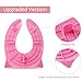 Portable Potty Seat on Toilet, Opret Foldable Travel Potty Training Seat with Large Non Slip Silicone Pads Reusable, for Toddlers Boys Girls with Carrying Bag, Pink