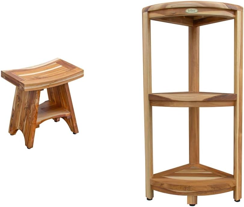 EcoDecors Serenity Shower Stool, 18
