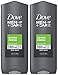 Dove Men+Care Body Wash, Extra Fresh 13.5 oz, Twin Pack